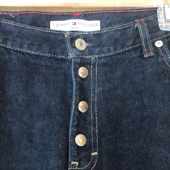 Tommy Hilfiger dark wash jeans with button/snap fly - Picture 3 of 7